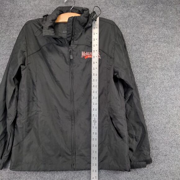 North End McAlister's Windbreaker Jacket Women's Small Long Sleeve Black Poly - Picture 11 of 13